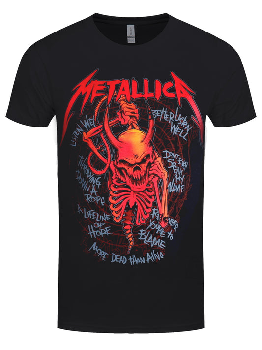 Metallica Skull Screaming Red 72 Seasons Men's Black T-Shirt