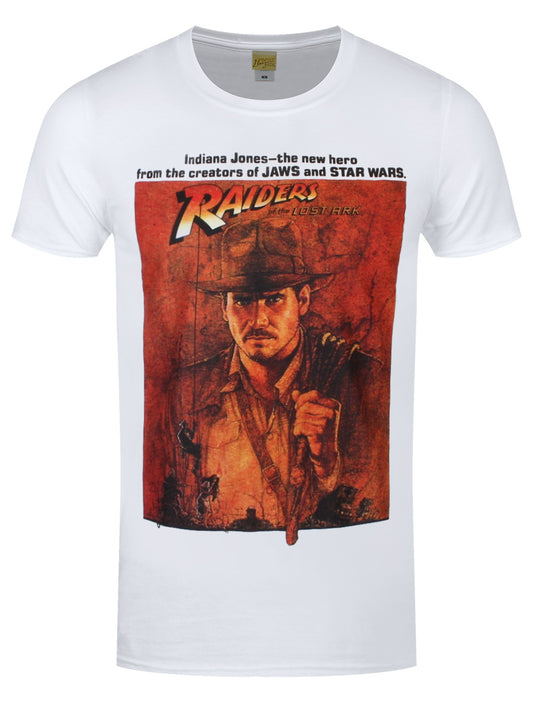 Indiana Jones Raiders Of The Lost Ark Poster Men's White T-Shirt