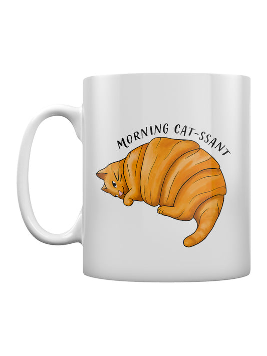 Morning Cat-ssant Mug