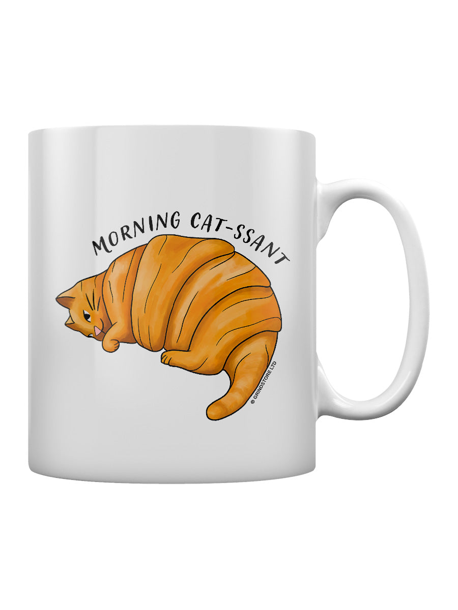 Morning Cat-ssant Mug