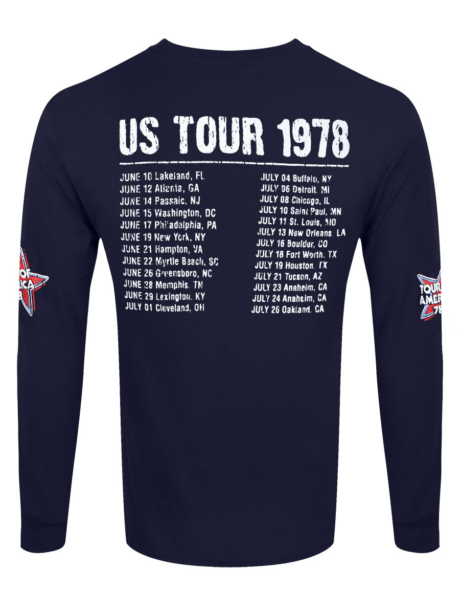 The Rolling Stones US Tour '78 (Back & Sleeve Print) Long Sleeve T-Shirt