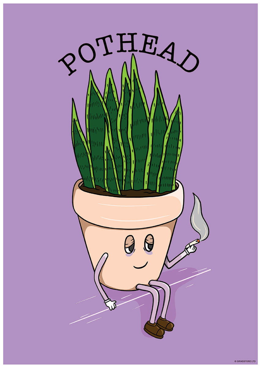 pothead succulent poster Pothead Mini Poster