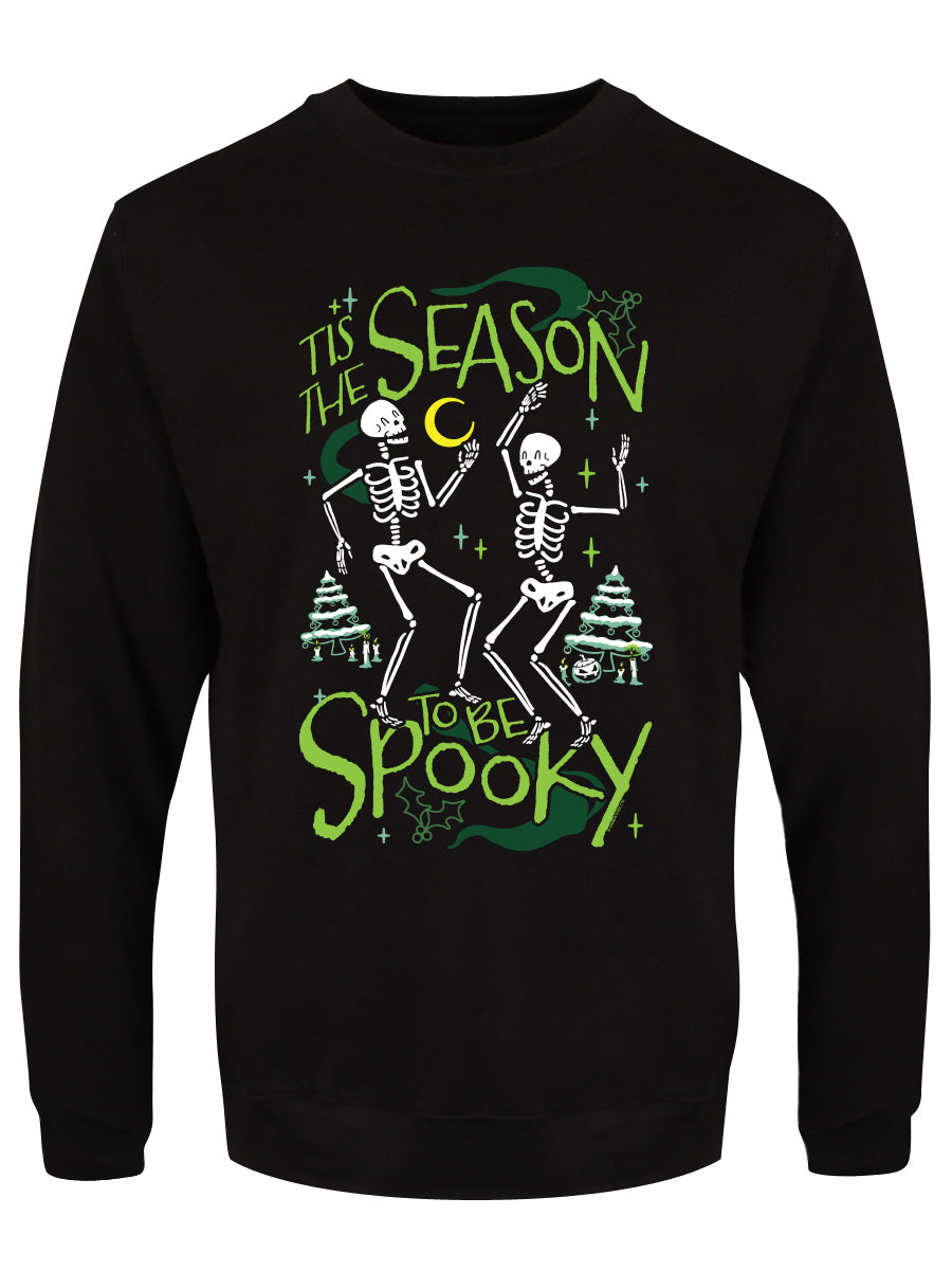 Tis The Season To Be Spooky Black Christmas Jumper