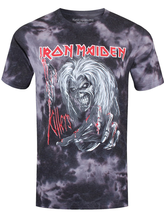 Iron Maiden Ed Kills Again Men's Grey & Black T-Shirt