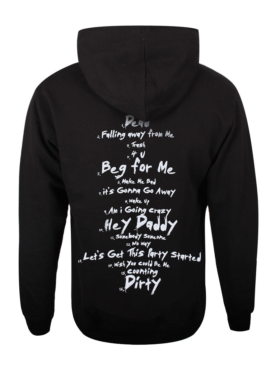 Korn Issues Tracklist Men's Black Pullover Hoodie