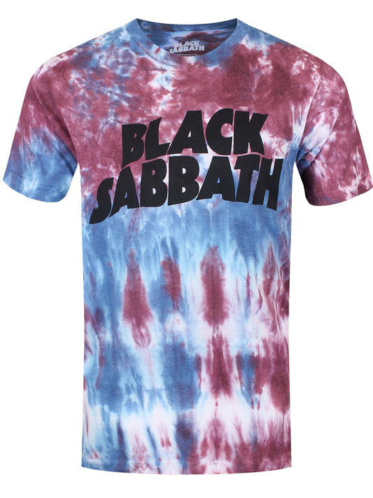 Black Sabbath Wavy Logo Men's Tie-Dye T-Shirt