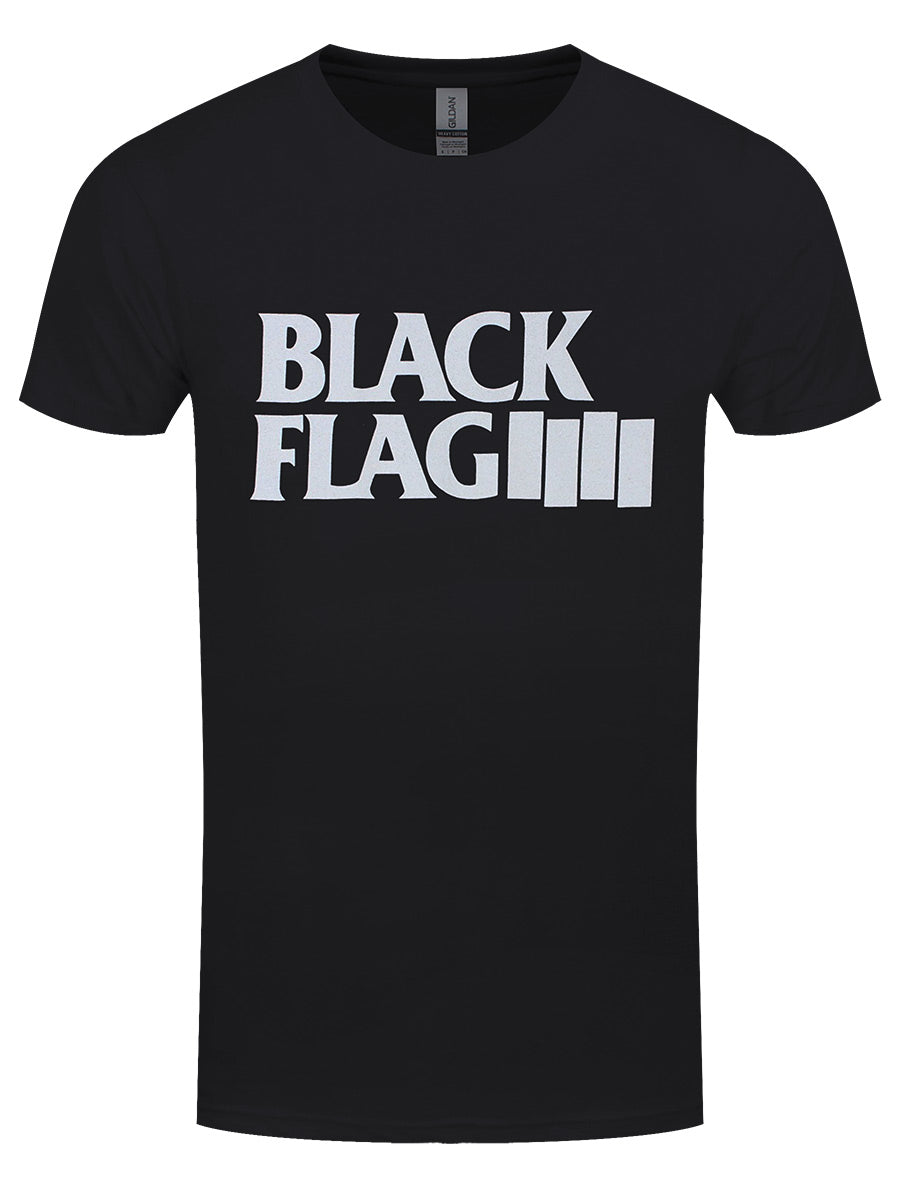 Black Flag Logo Men's Black T-Shirt