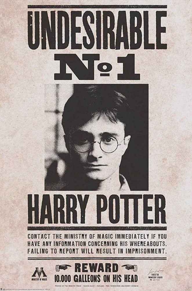 Harry Potter Undesirable No 1 61 x 91.5cm Maxi Poster