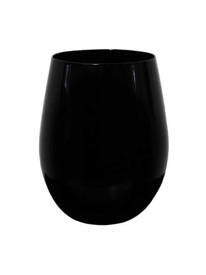 Witching Hour Happy Hour Black Stemless Drinking Glass