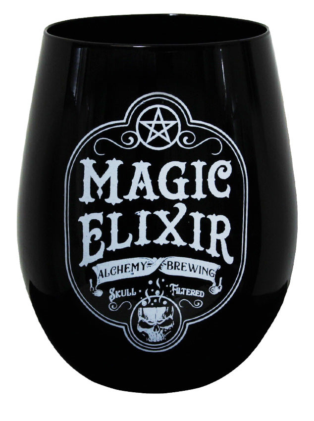 Alchemy Magic Elixir Black Stemless Drinking Glass