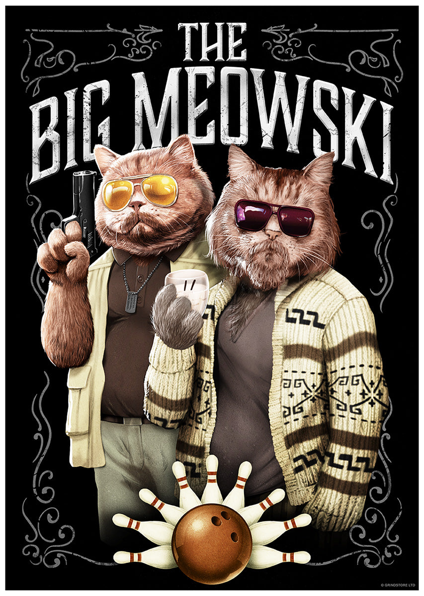 Horror Cats The Big Meowski Mini Poster