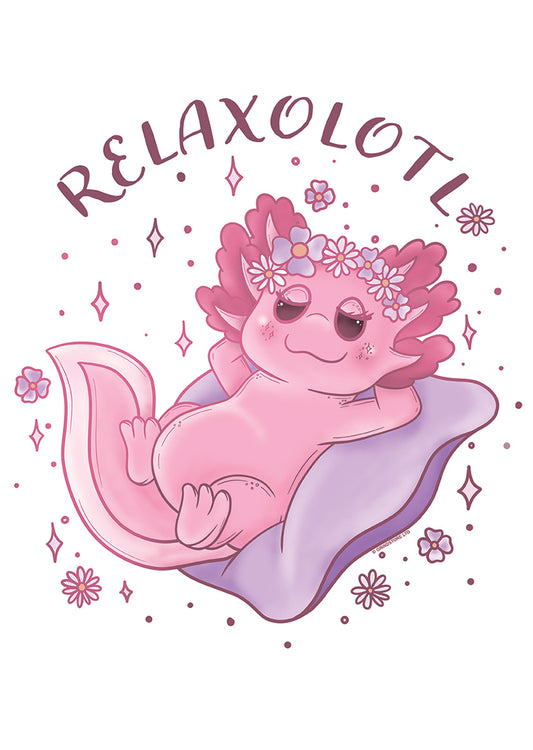 Relaxolotl Mini Poster