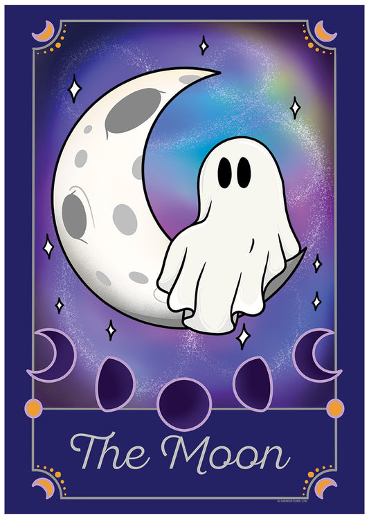 Galaxy Ghouls  Tarot - The Moon Mini Poster