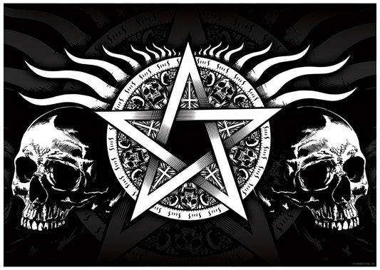 Skull Pentagram Mini Poster