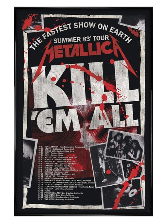 Metallica Kill 'Em All 83 Tour Maxi Poster
