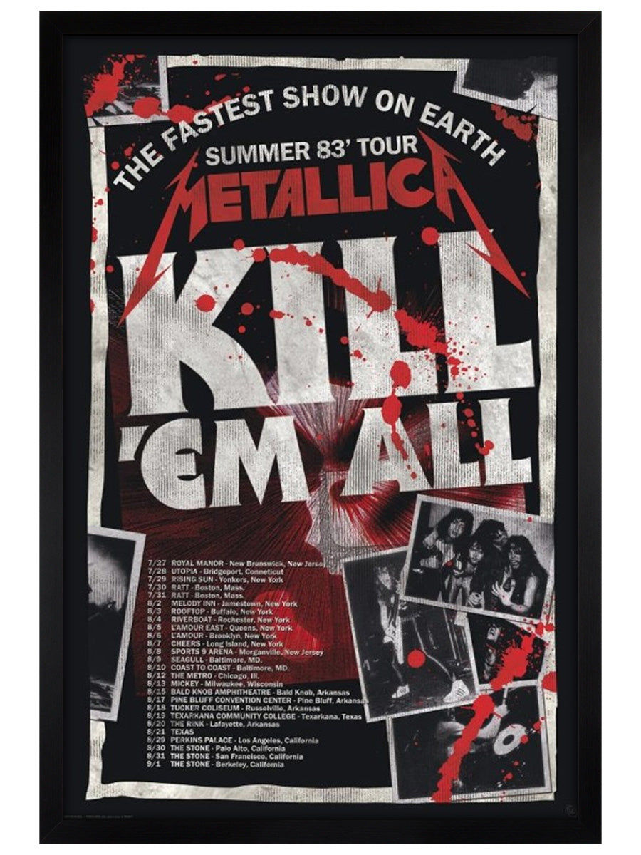 Metallica Kill 'Em All 83 Tour Maxi Poster
