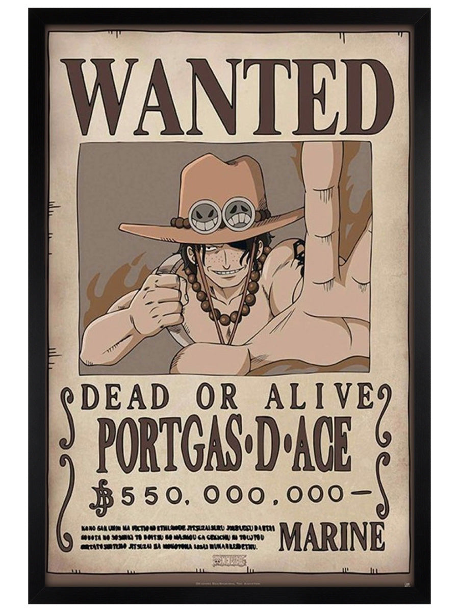 One Piece Wanted Ace Maxi Poster