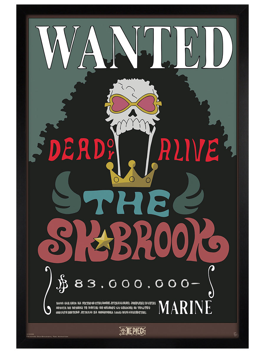 One Piece Wanted Brook Maxi Poster
