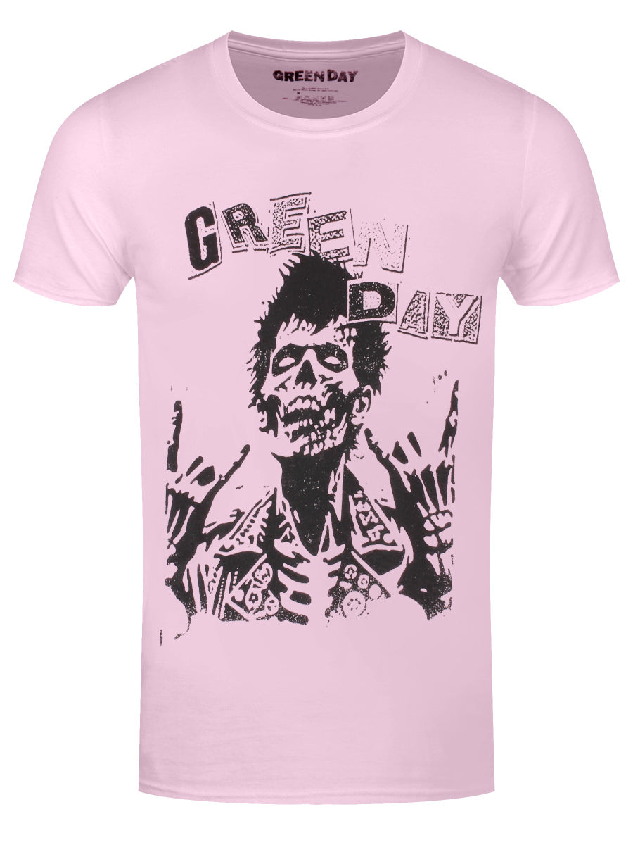 Green Day Savior Zombie Men's Pink T-Shirt