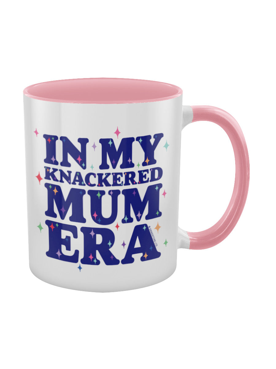 In My Knackered Mum Era Pink Inner 2-Tone Mug