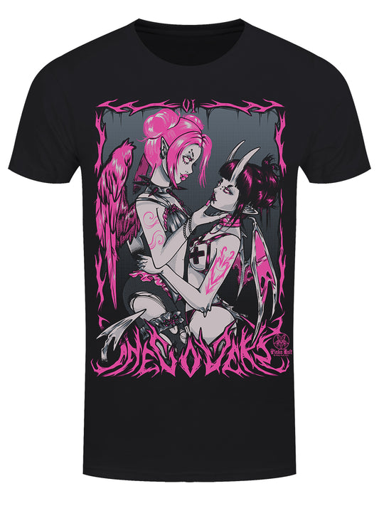 Pinku Kult The Lovers Men's Black T-Shirt