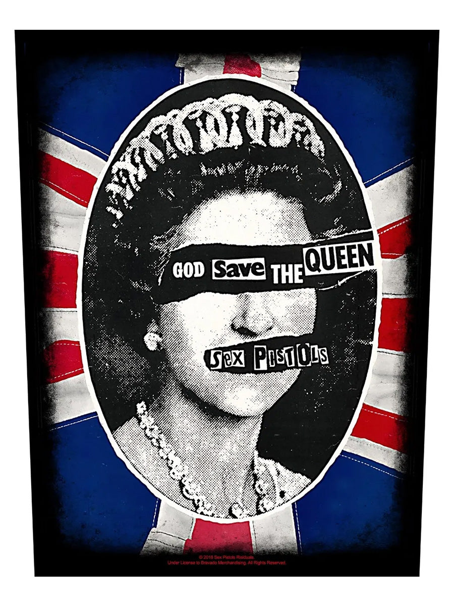 Sex Pistols God Save The Queen Back Patch