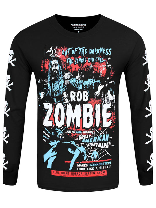 Rob Zombie Zombie Call Men's Black Long Sleeve T-Shirt