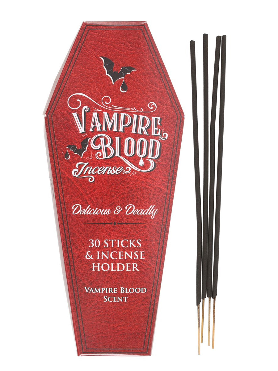 Vampire Blood Incense Sticks and Coffin Holder