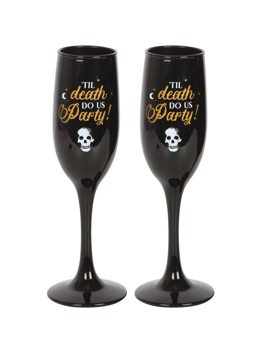 Til Death Do Us Party Champagne Flute Set