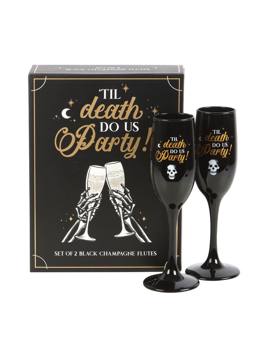 Til Death Do Us Party Champagne Flute Set