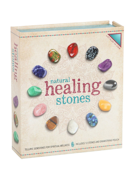 Set of 12 Natural Crystal Healing Gemstones