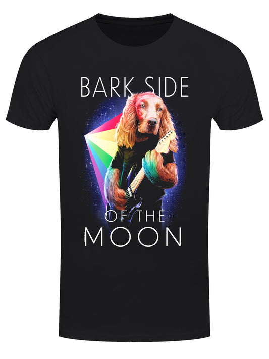 Playlist Pets Bark Side Of The Moon Men's Black T-Shirt
