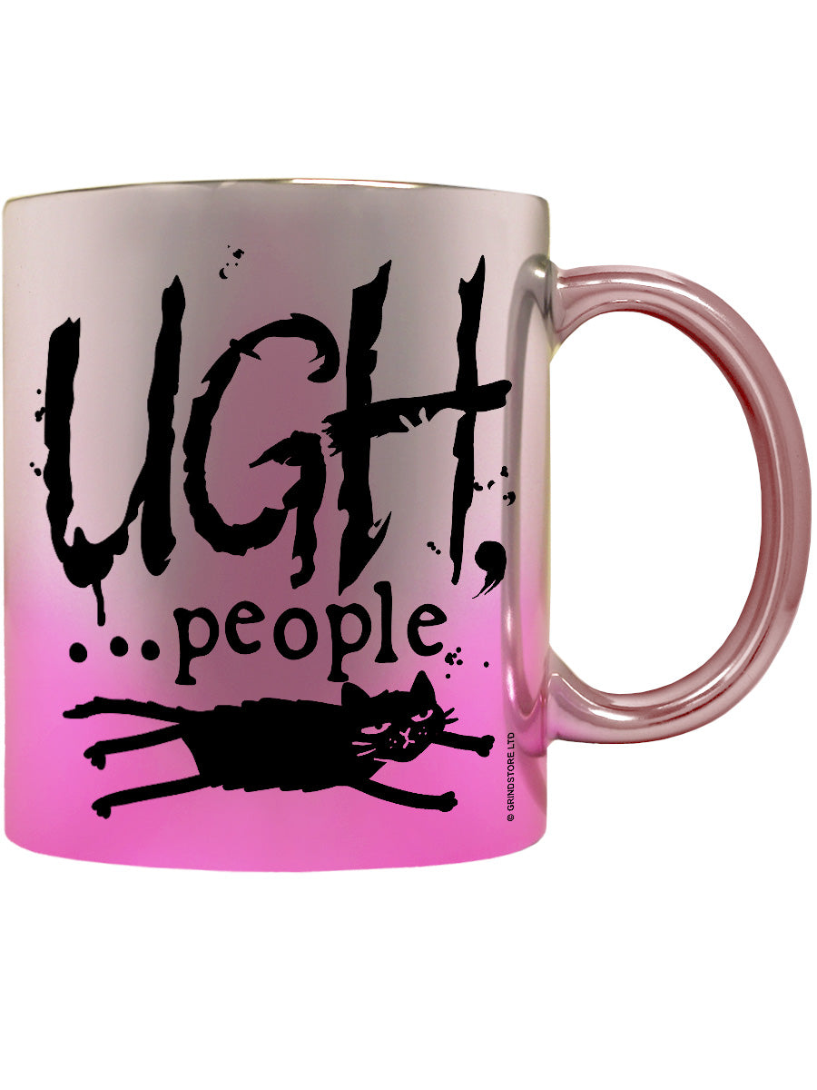 Ugh, People Pink Mirror Mug