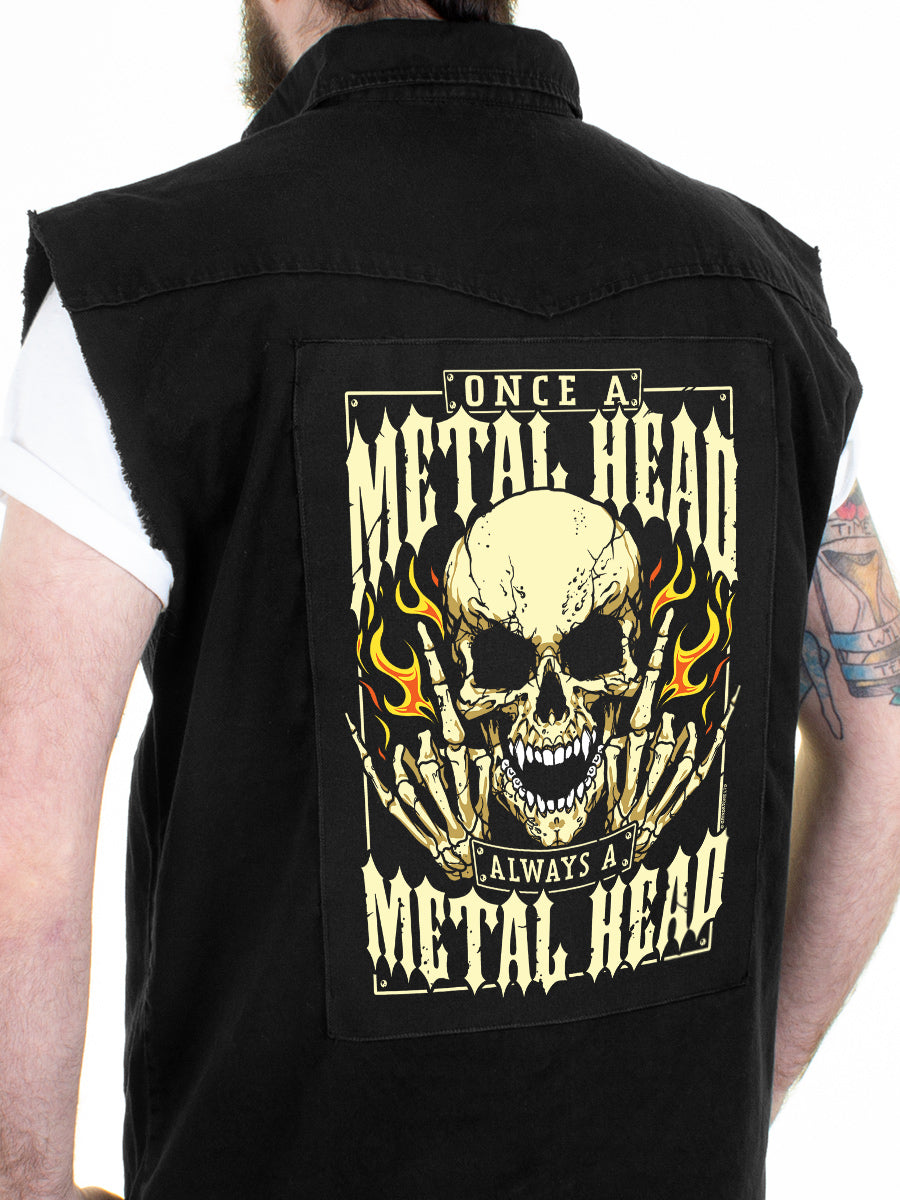 Once A Metal Head, Always A Metal Head Back Patch