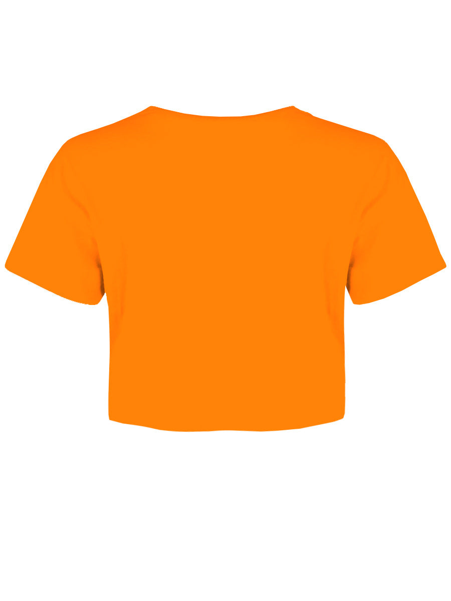 Silly Goose Orange Boxy Crop Top