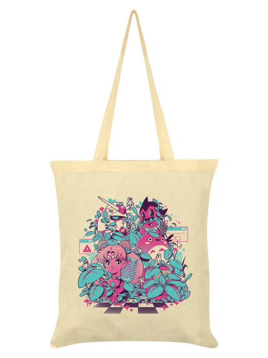 Illustrata Anime Wave Cream Tote Bag