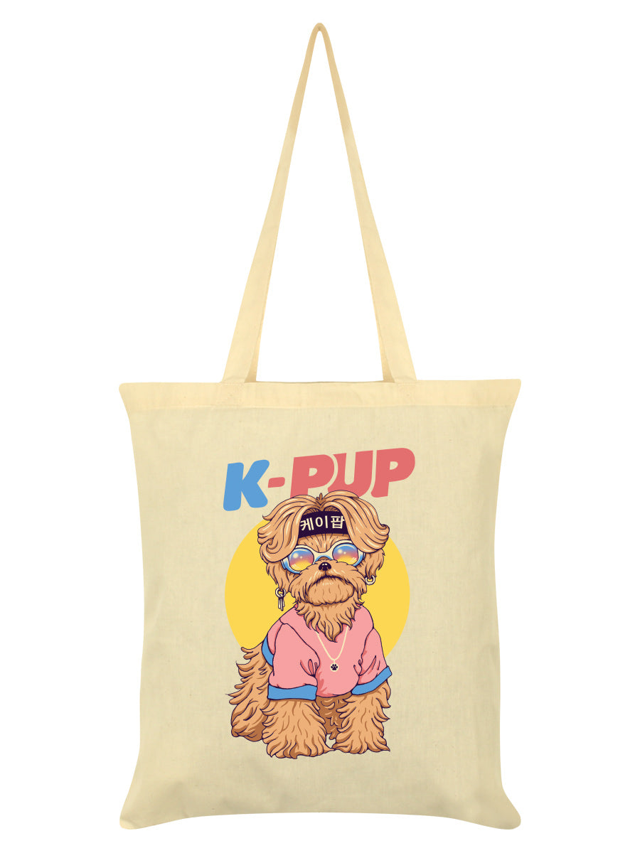 Vincent Trinidad K-Pup Cream Tote Bag