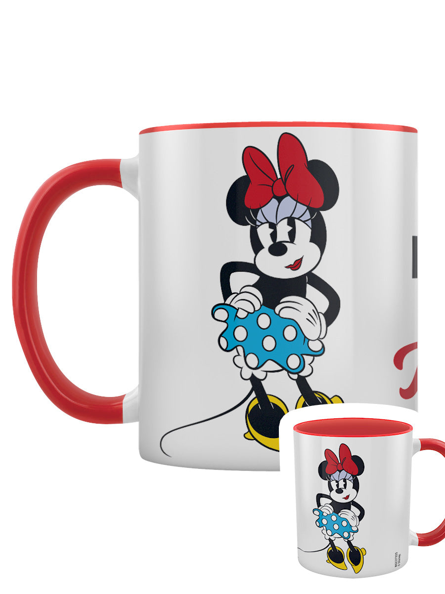 Minnie Mouse Bows Red Coloured Inner Mug