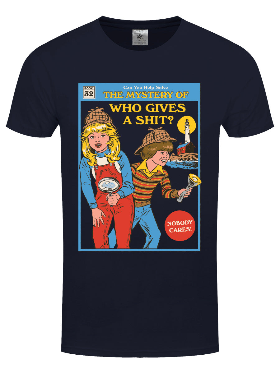 Steven Rhodes Who Gives A Shit Men’s Navy T-Shirt