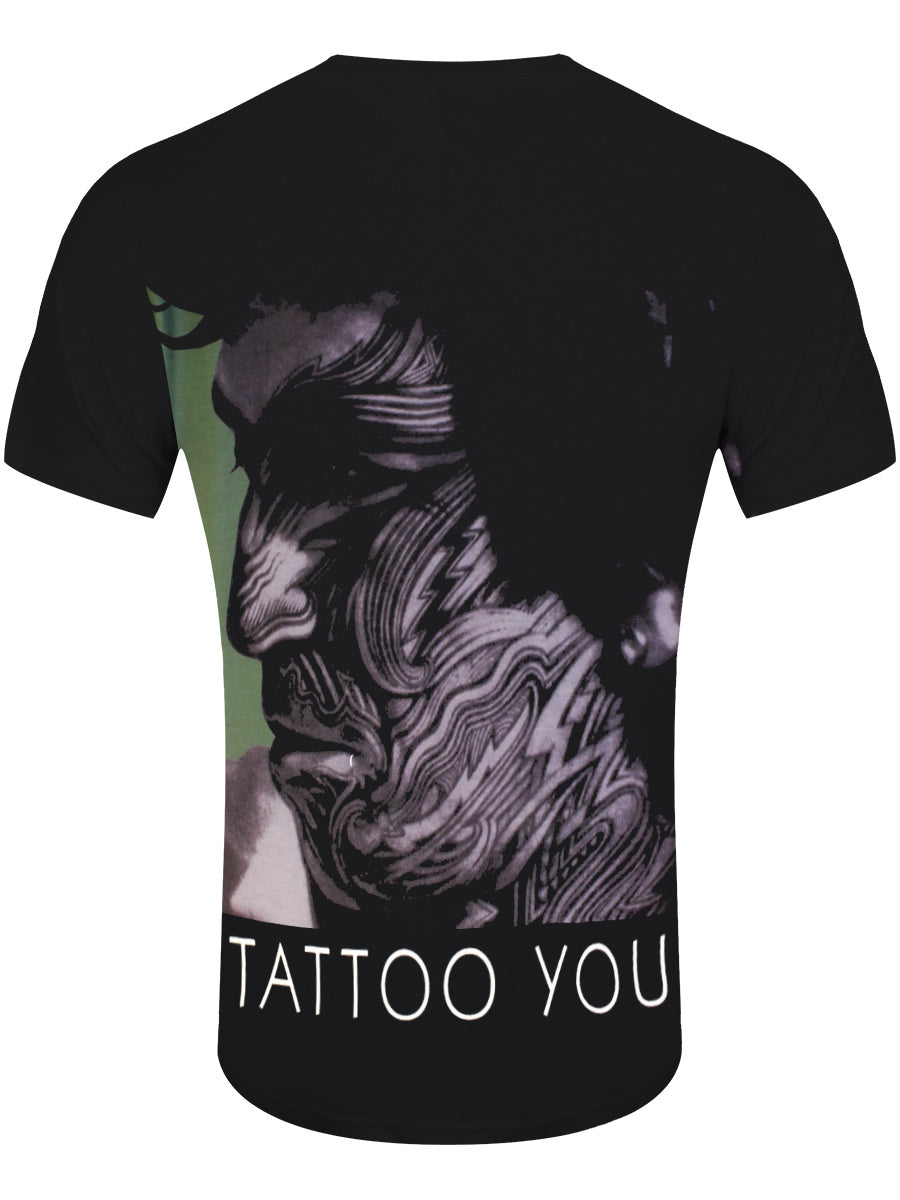 The Rolling Stones Tattoo You Sublimation (Back Print) Men's Black T-Shirt