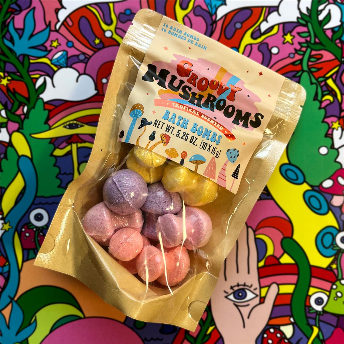 Groovy Mushroom Bath Bombs