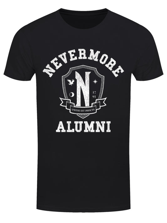 Wednesday Nevermore Alumni Men's Black T-Shirt