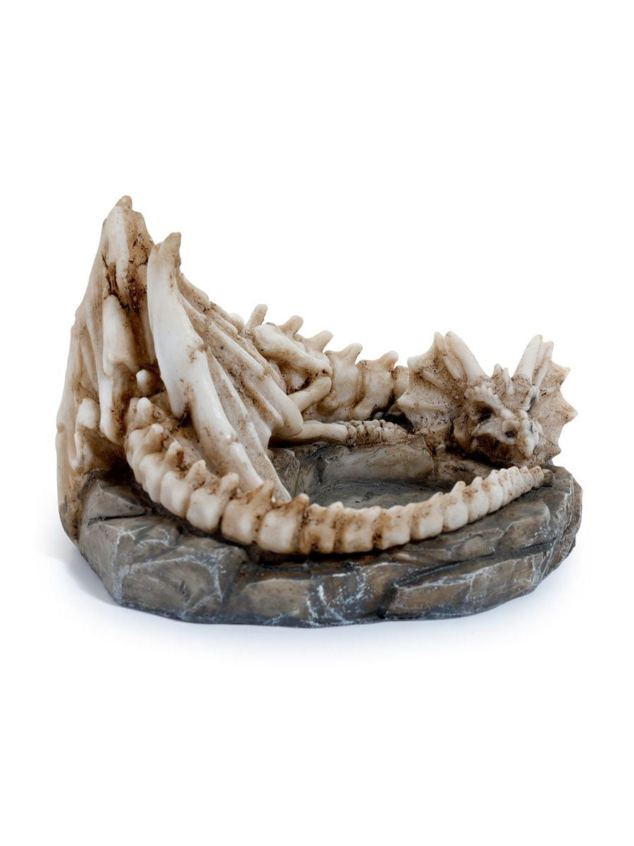 Shadows of Darkness Sleeping Bones Dragon Skeleton Tea Light Candle Holder