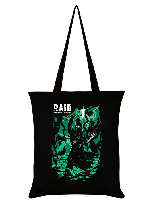 RAID: Shadow Legends Deathknight Silhouette Black Tote Bag