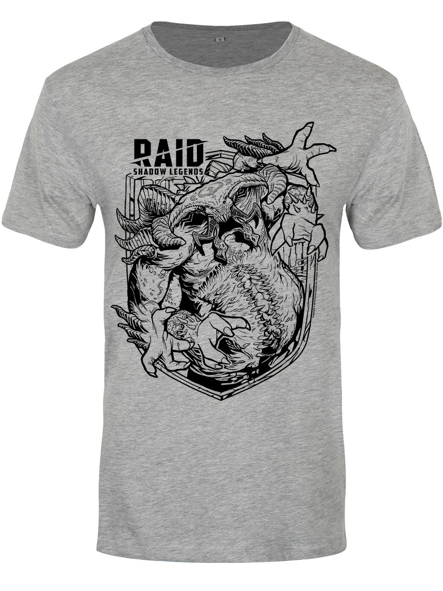 RAID: Shadow Legends Demon Lord Outline Grey T-Shirt