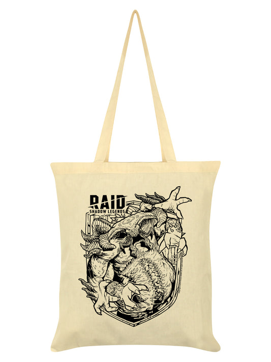 RAID: Shadow Legends Demon Lord Outline Cream Tote Bag