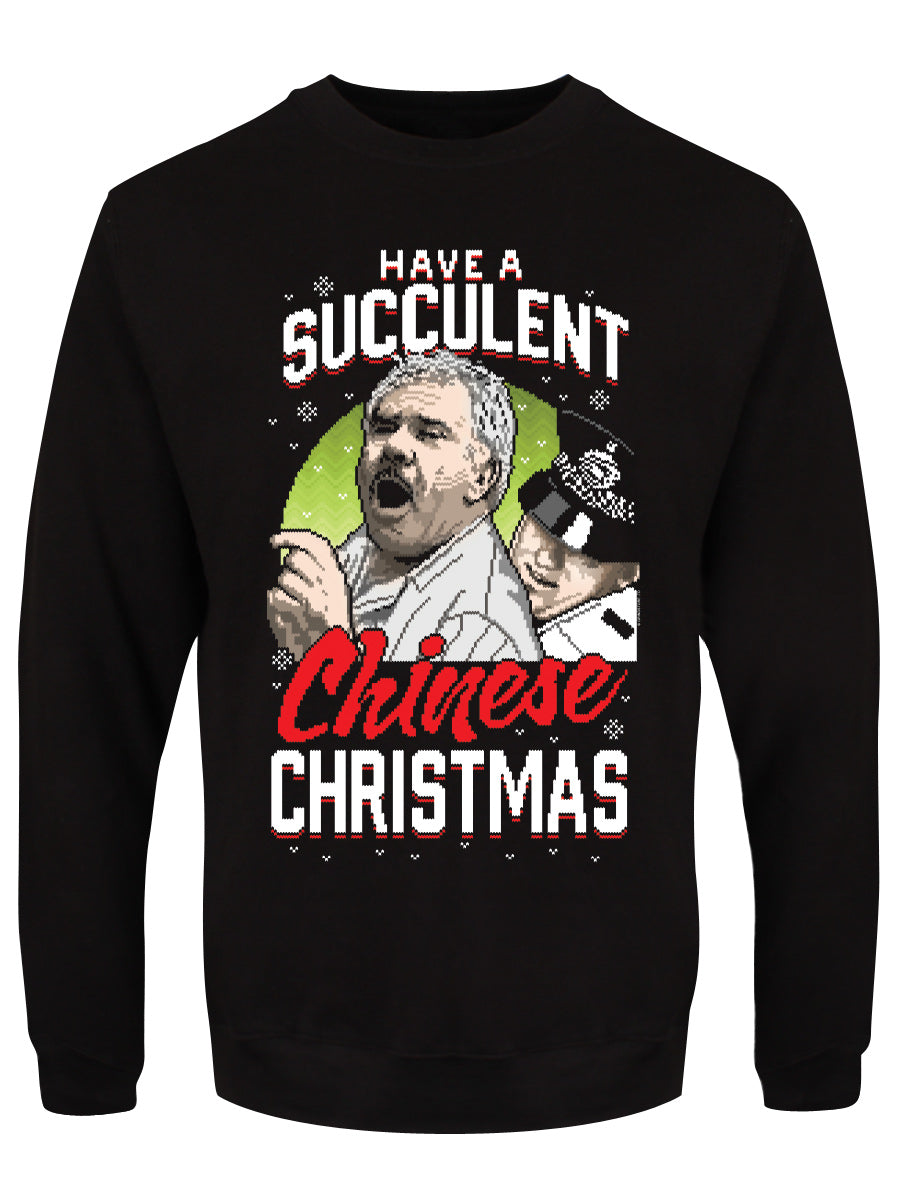 succulent chinese meal merch Have a Succulent Chinese Christmas Men's Black Christmas Jumper