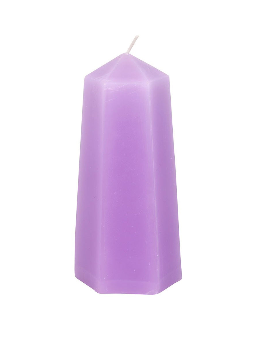 Calming Crystal Candle with Rough Amethyst