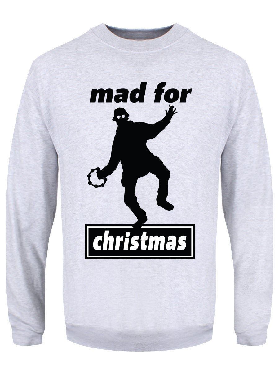 Mad For Christmas Grey Christmas Jumper