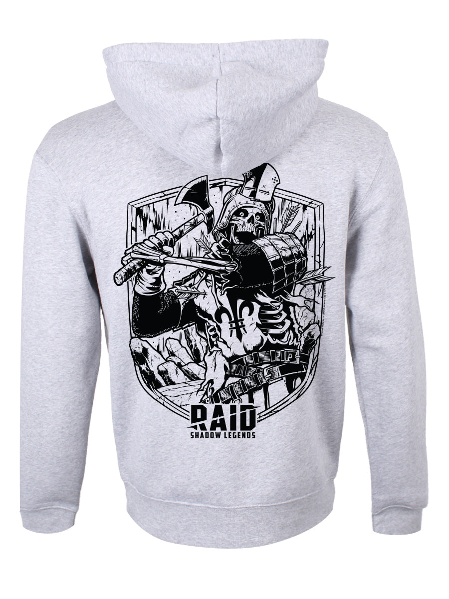 RAID: Shadow Legends Deathknight Outline Grey Pullover Hoodie